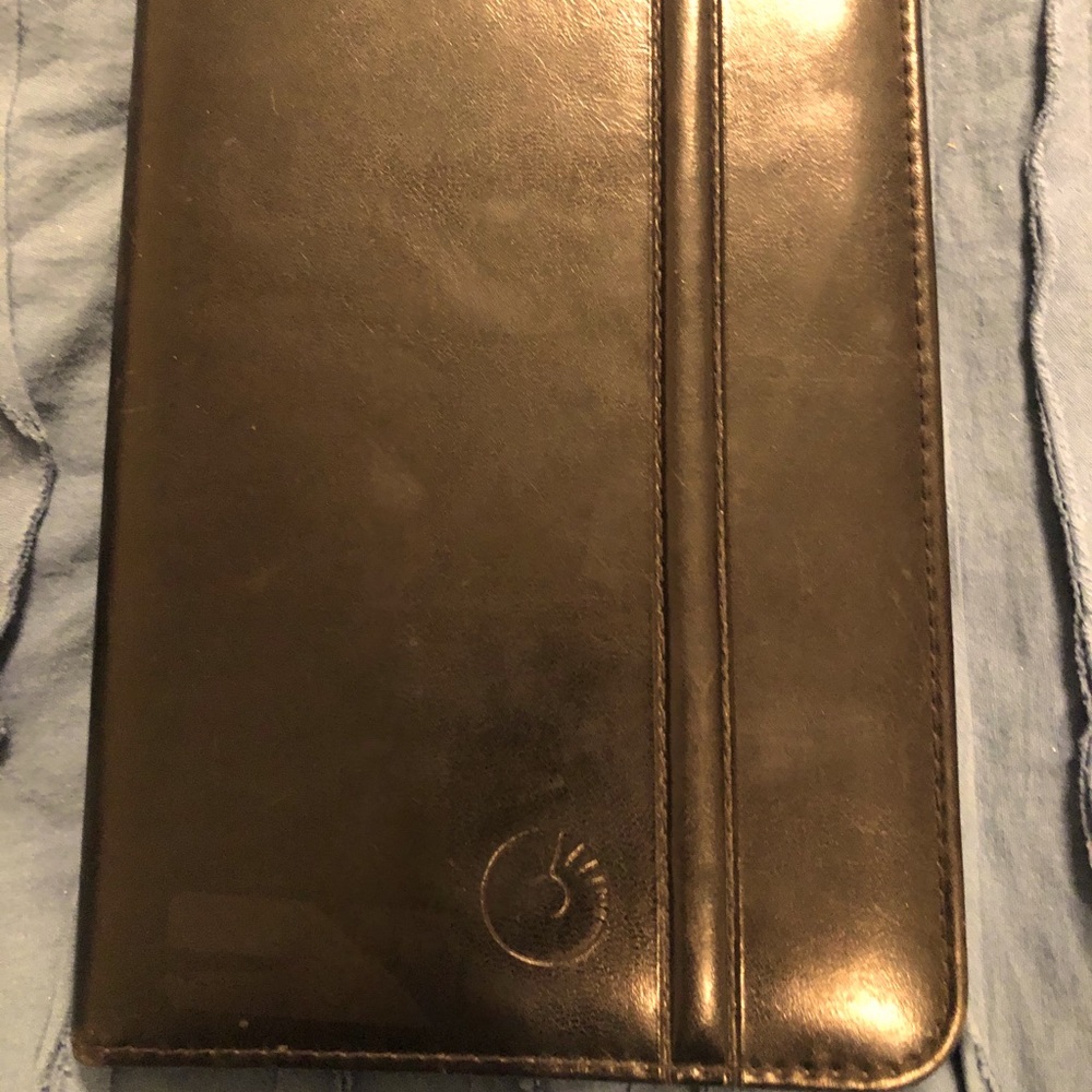 Leather Rolodex card storage binder